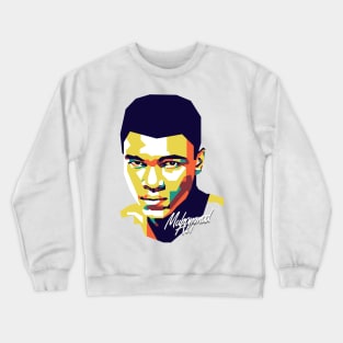 Muhammad Ali on WPAP Crewneck Sweatshirt